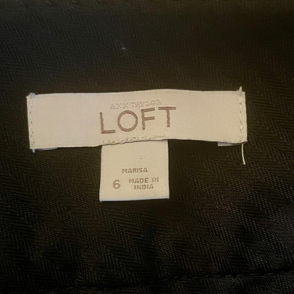 Ann Taylor Loft Marisa Slim Leg Womens Gray Dress Pants Size 6 - Picture 4 of 4